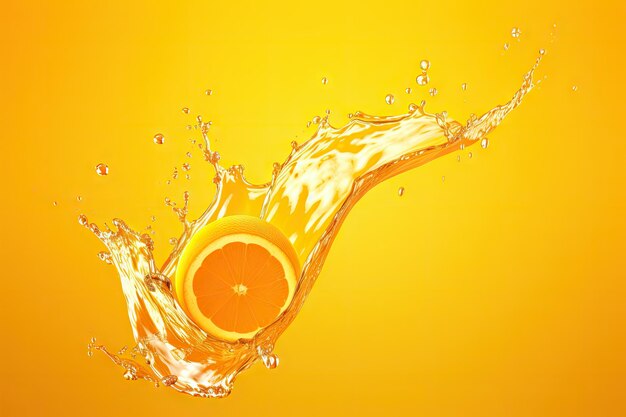 orange juice splash