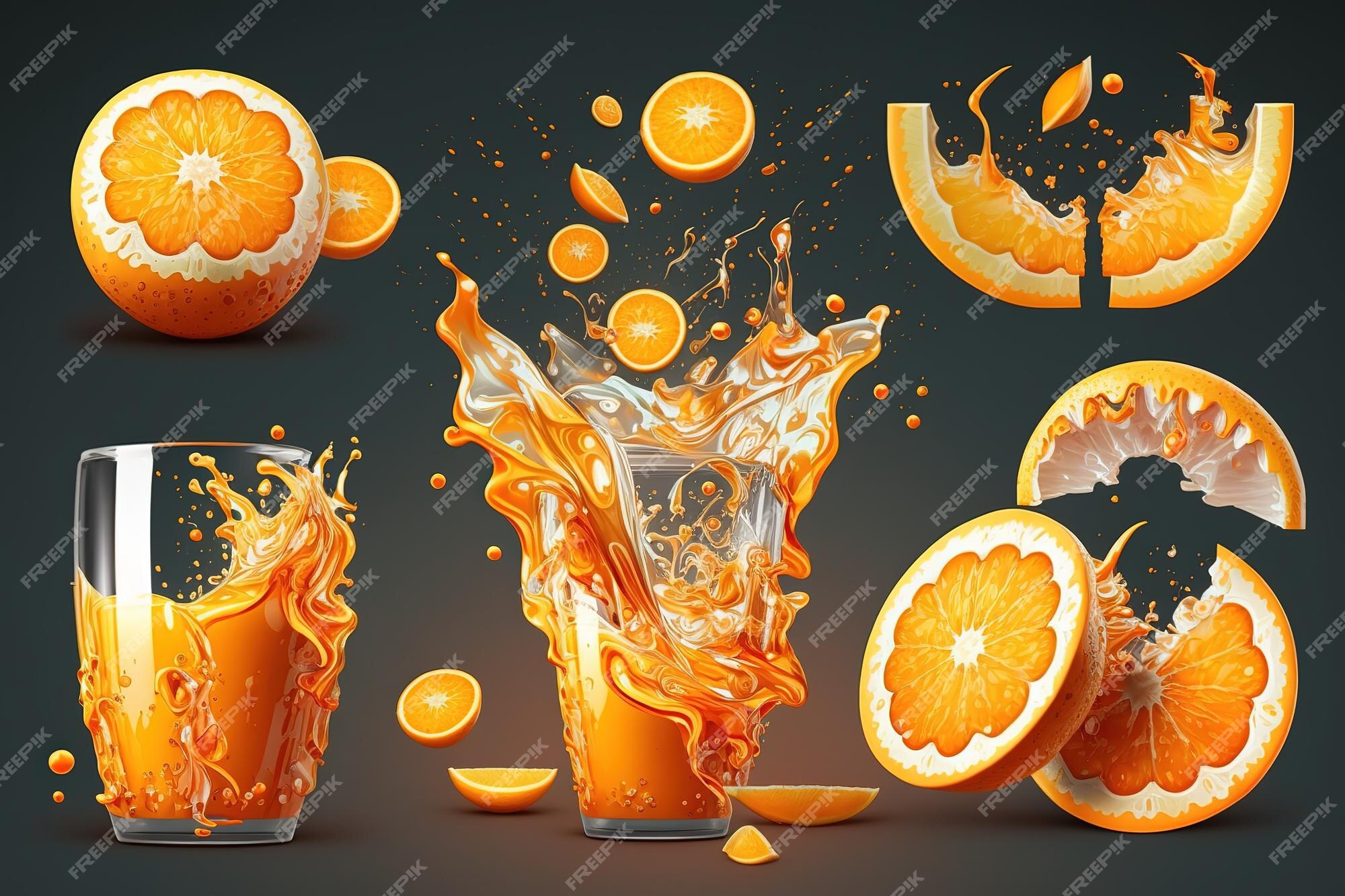 Premium Photo | Orange juicegenerative ai