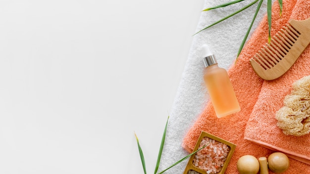 Photo orange oil spa treatment concept