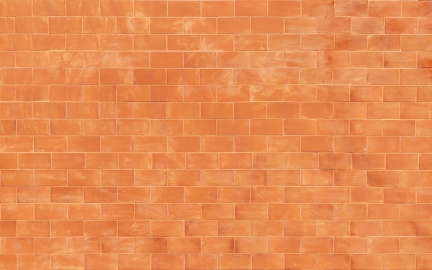 Orange old brick wall background