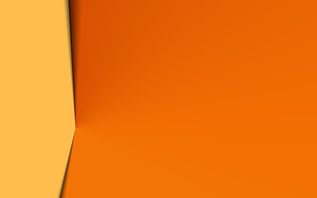 Orange paper card abstract background