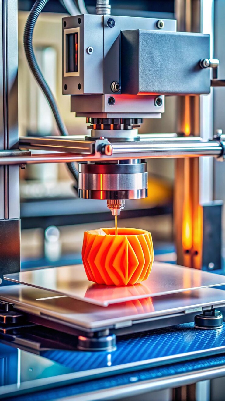 Photo a orange piece of food is being poured into a piece of orange