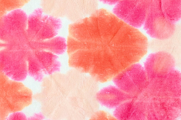 Orange and pink shibori background