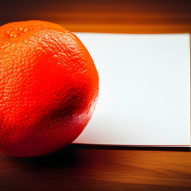 Orange on a plate