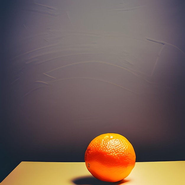 Orange on a plate