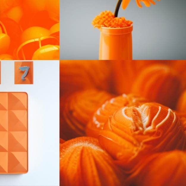 Photo orange pop of color backgrounds