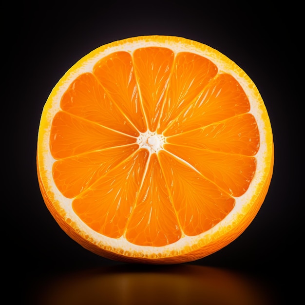 Orange Product Photography Vibrant Fruit On White Background