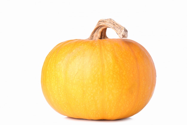 Orange pumpkin isolated on a white background