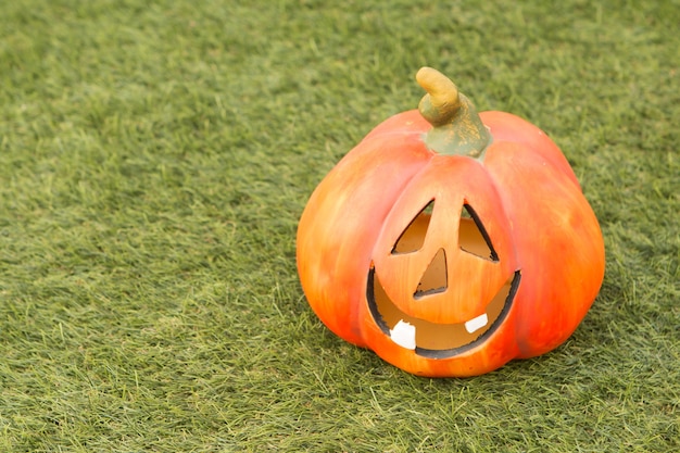 Orange pumpkin lantern 