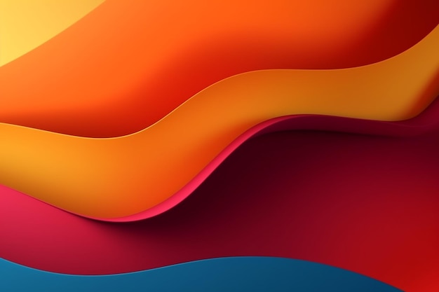 Orange and red background with a wave pattern