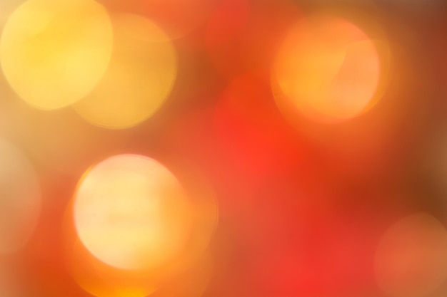 Orange and red bokeh The background with boke Abstract texture
