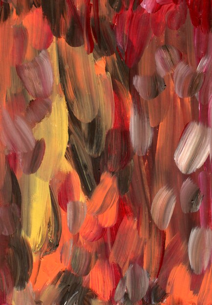 Orange red brown acrylic oil painting texture