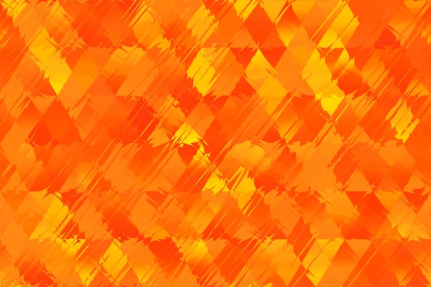 Photo orange red yellow autumn flame fire striped diamond seamless pattern triangle rhomb distorted geometric texture blurred background digitally generated image