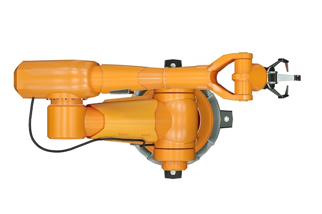 Orange robot arm manipulator