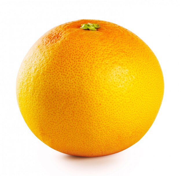 Orange round ripe grapefruit