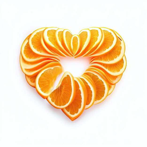 Foto ia generativa della composizione artistica di orange