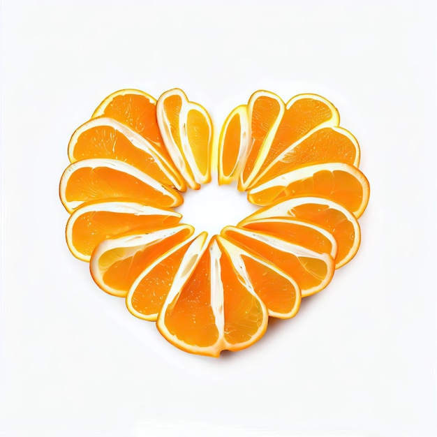 Foto ia generativa della bellezza agrumata dell'arancia