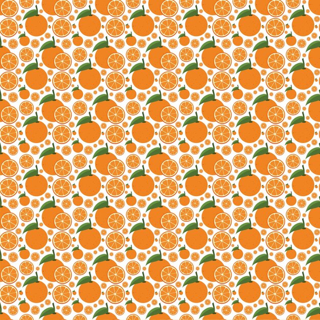 オレンジ色のシームレスパターン