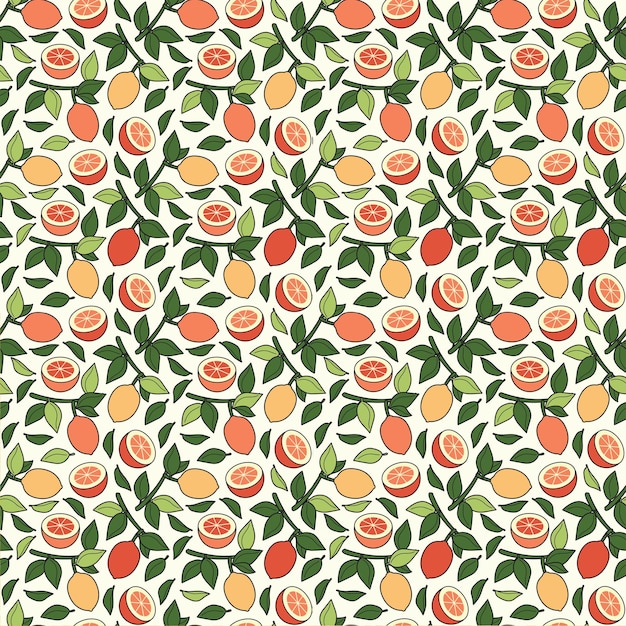 Orange Seamless Pattern