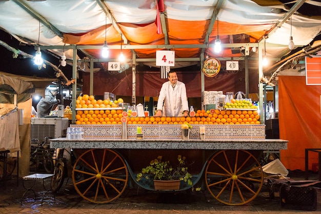 Orange seller, marrakech