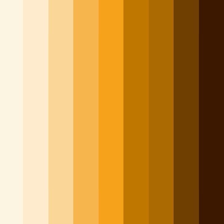 Photo orange set of color palette banner background