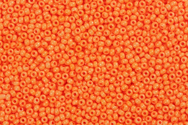 Orange shiny beads