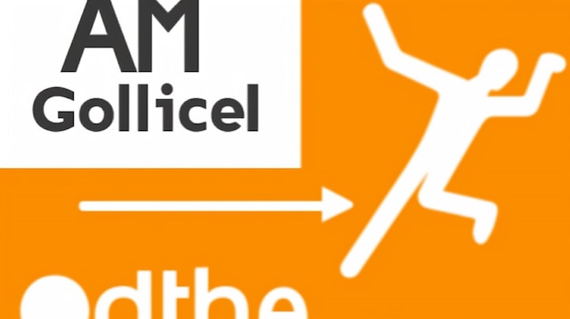 An orange sign with an arrow pointing to the left and the word