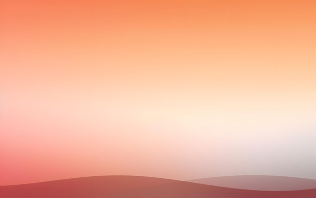 Orange sky with a desert background