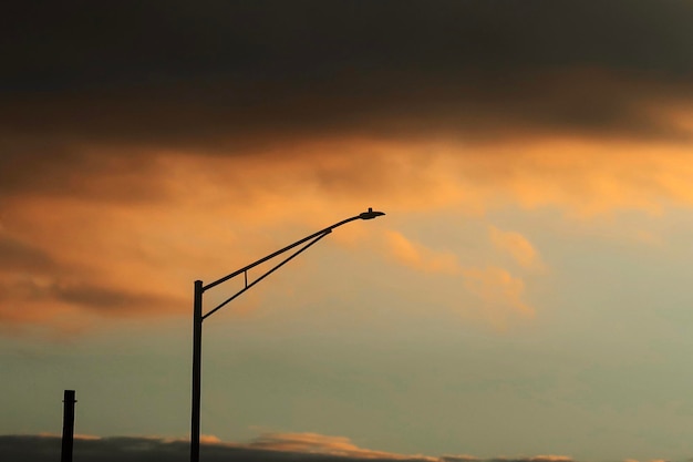 写真 オレンジ色の空