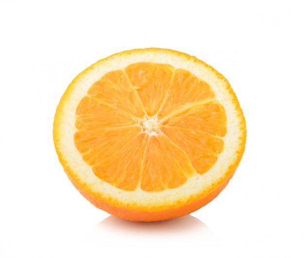 Orange slice isolated on nwhite