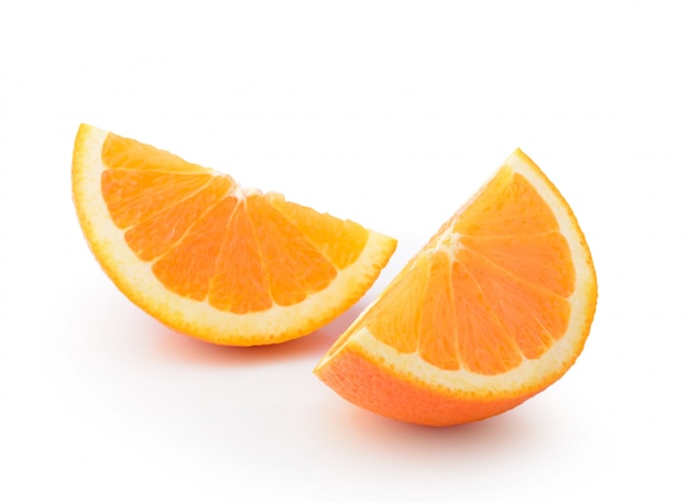 Orange slice isolated on nwhite