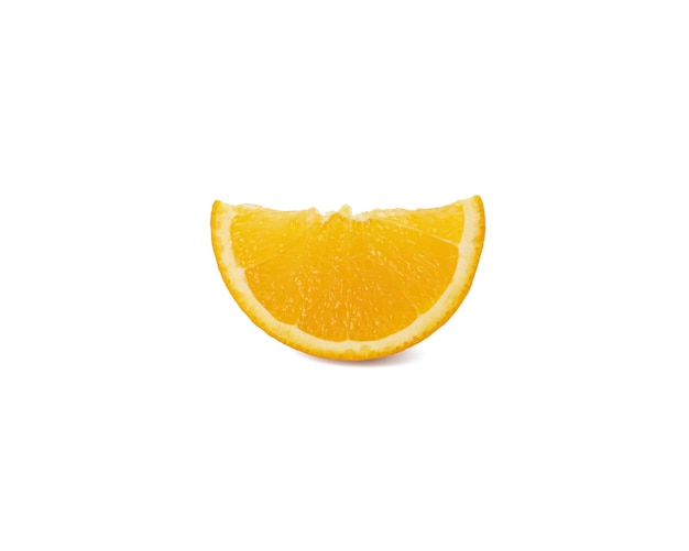 Orange slice isolated on white background Clipping Path