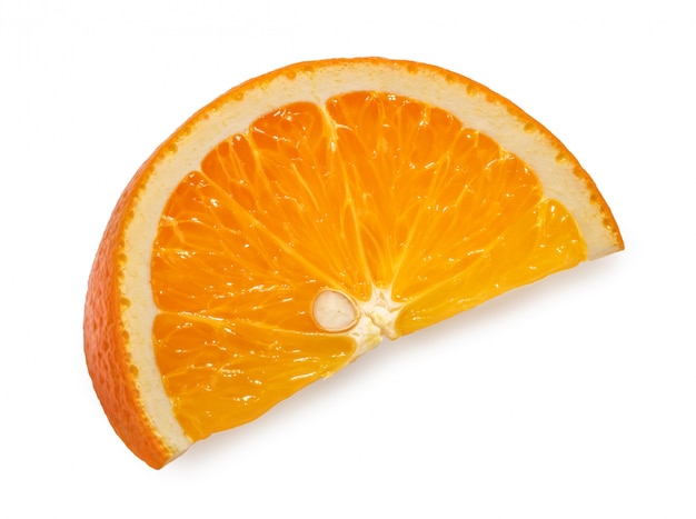 Orange slice isolated on white background