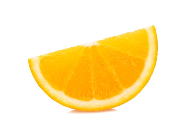 Orange slice isolated on white background