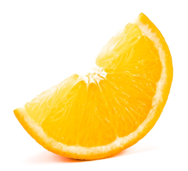 Orange slice isolated on white