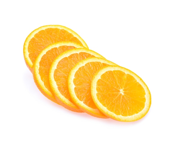 Orange slice isolated on white