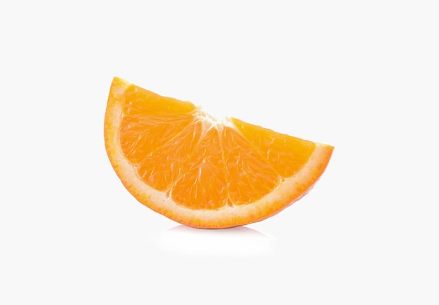 Orange slice isolated on white