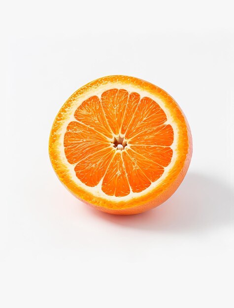 Orange slice isolated on white