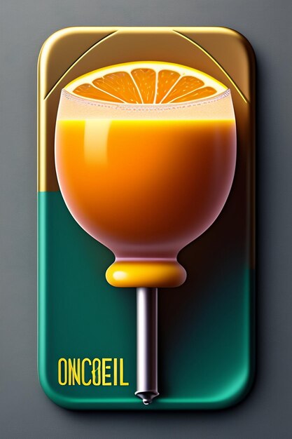 Photo orange slice with orange juice splash isolated