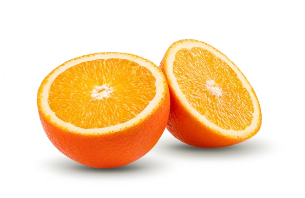 Orange sliced isolated