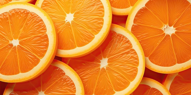 Orange slices background Top view Closeup Food background