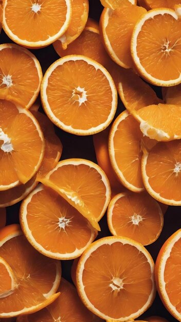 Orange slices background