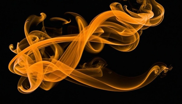 Photo orange smoke background