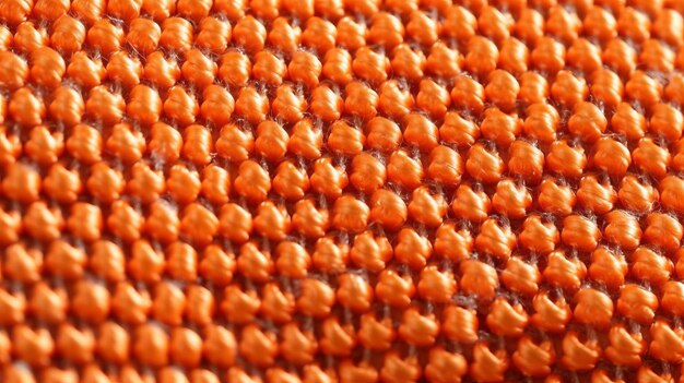 オレンジ色のサッカーの織物とエアメッシュ アスリートウェアの背景