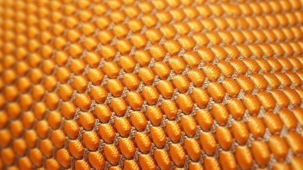 アイアメッシュのオレンジ色のサッカーの布の質感 スポーツウェアの背景