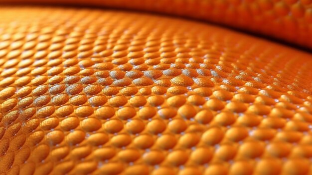 Photo orange soccer fabric texture with air mesh sportswear background