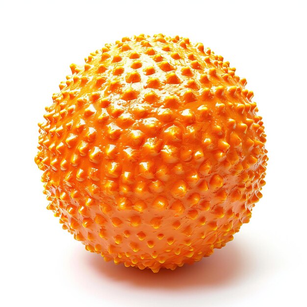 Orange sphere on a white background