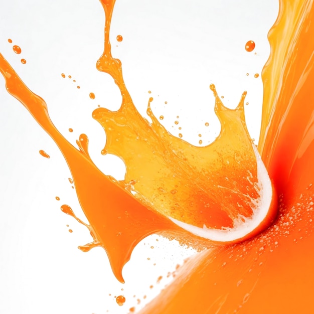 Orange splash background generated Ai