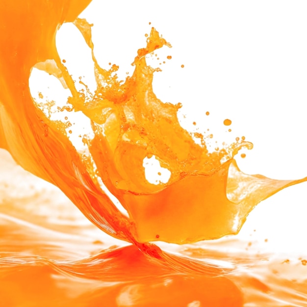 Orange splash background generated ai