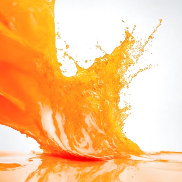 Orange splash background generated ai